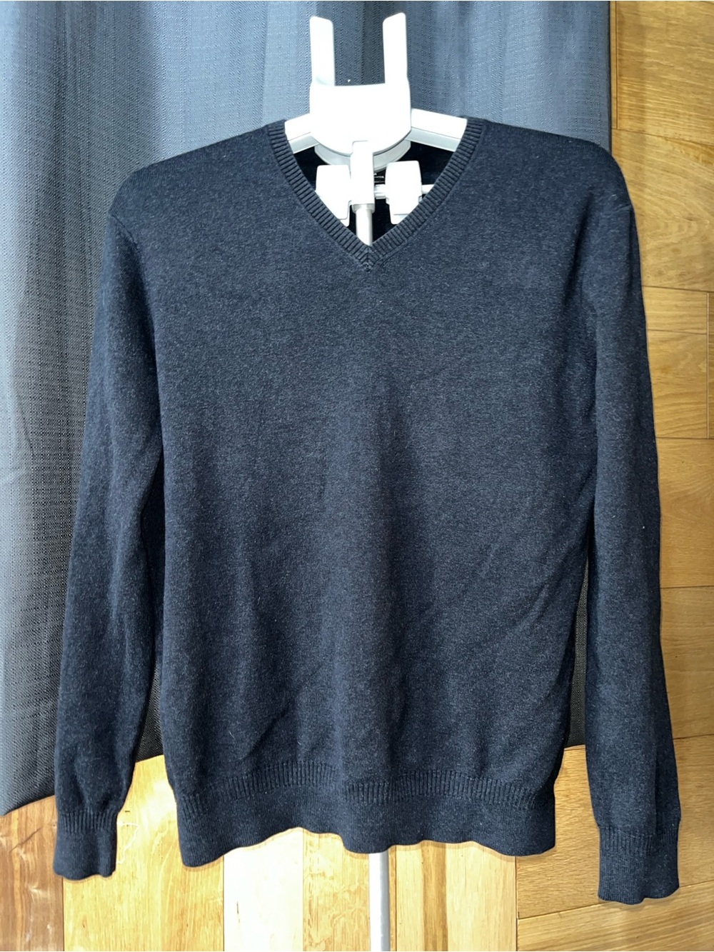 Calvin Klein Men's Dark Charcoal V-Neck Sweater